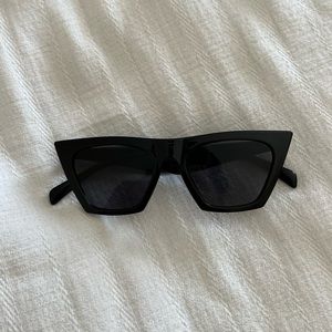 Black trendy sunglasses